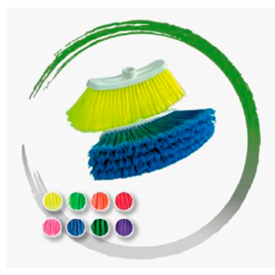 ESCOBA DE VINILO TIPO CEPILLO CURVA GRANDE_P180