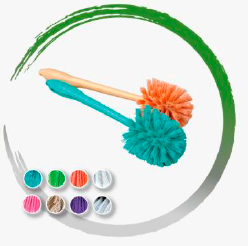 CEPILLO DE PLÁSTICO SANITARIO