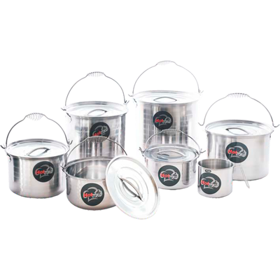 JUEGO DE OLLAS  TAPAS DE ACERO INOXIDABLE 